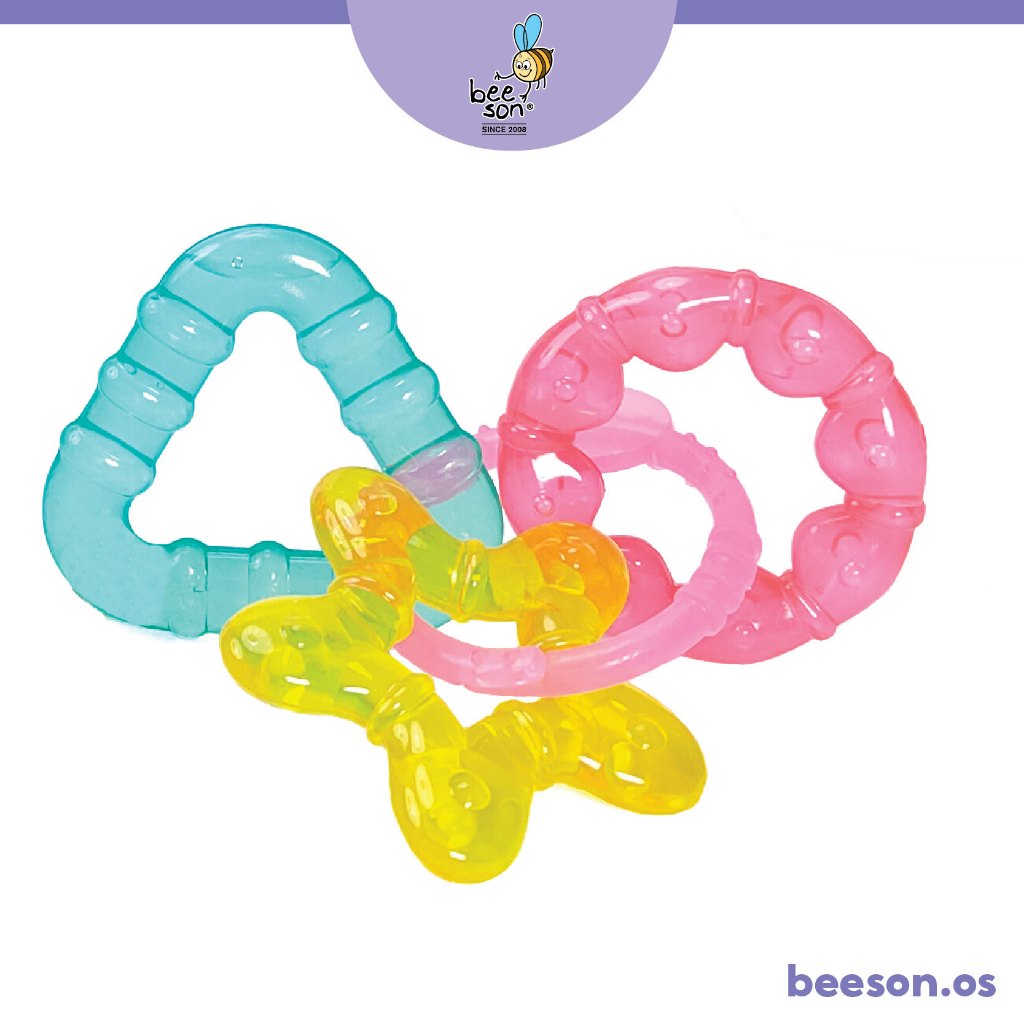 Beeson 3in1 Soft Water Filled Silicone Baby Teether 80810