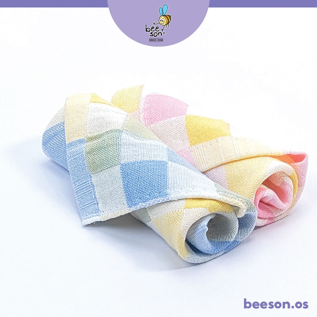 Beeson 2in1 Baby Handkerchief Face Towel 25 25cm 10603 www.beeson .my