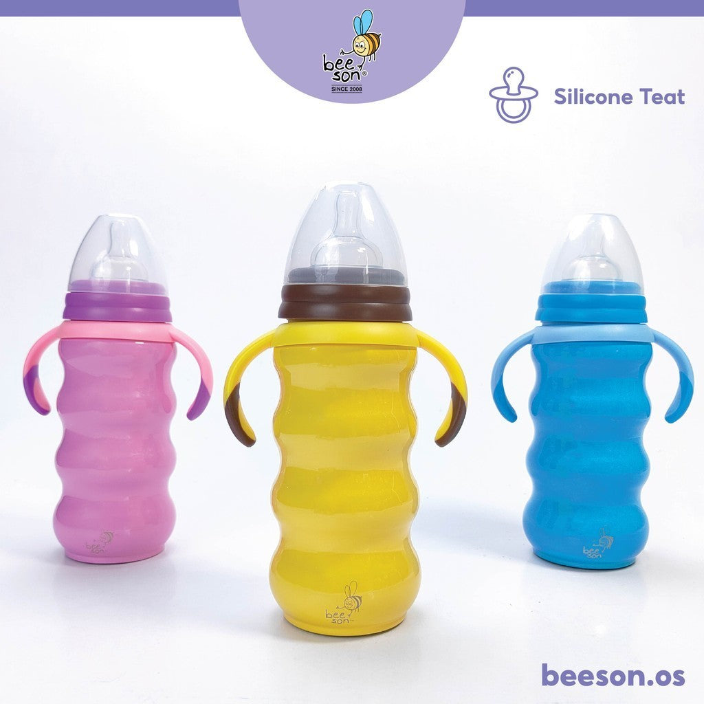 Beeson 300ml 3in1 Stainless Steel Thermal Baby Feeding Bottle 80593