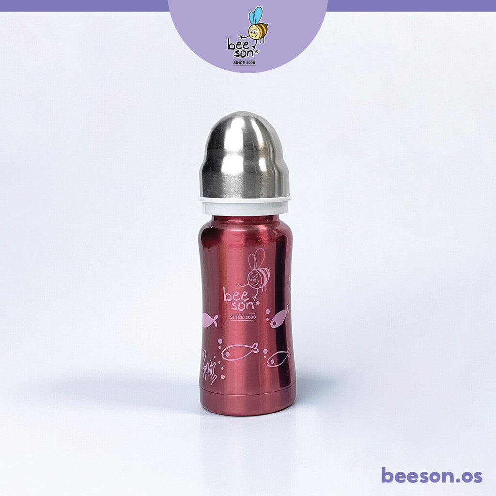 Beeson 200ml Stainless Steel Thermal Baby Feeding Bottle 80720 80592