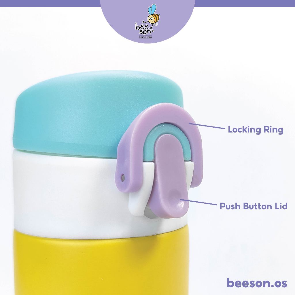 Beeson 400ml Stainless Steel Thermal Baby Bottle 80720