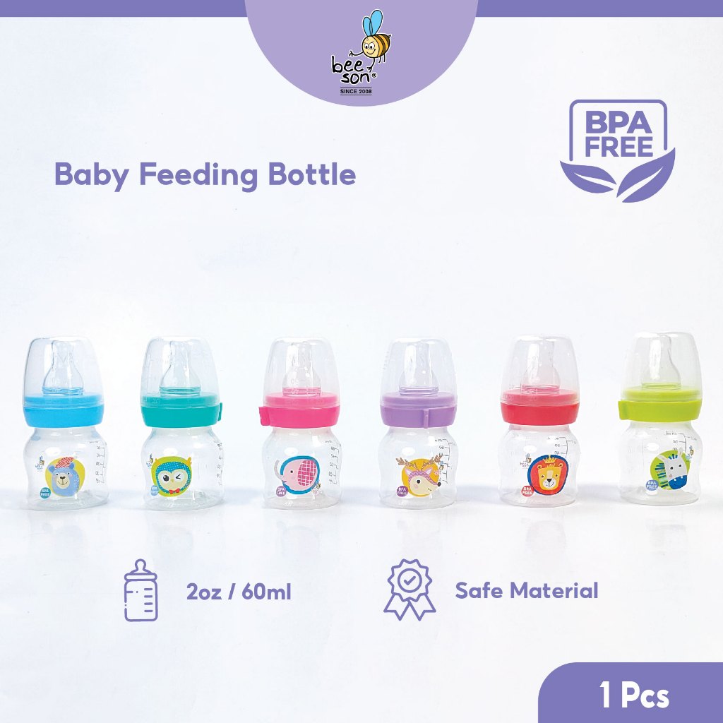 Beeson 2oz/60ml Standard Neck Feeding Bottle 80540