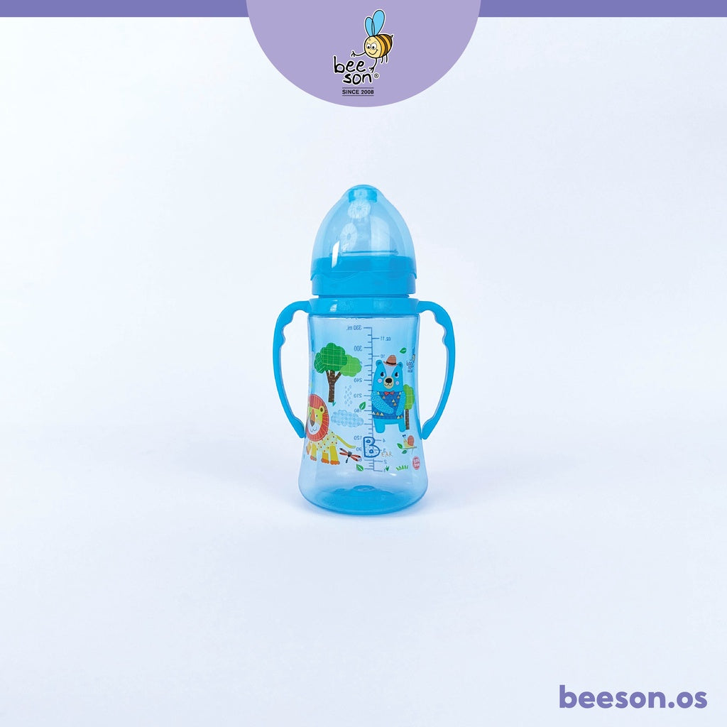 Beeson 11oz/330ml Wide Neck Feeding Bottle With Handle 80512