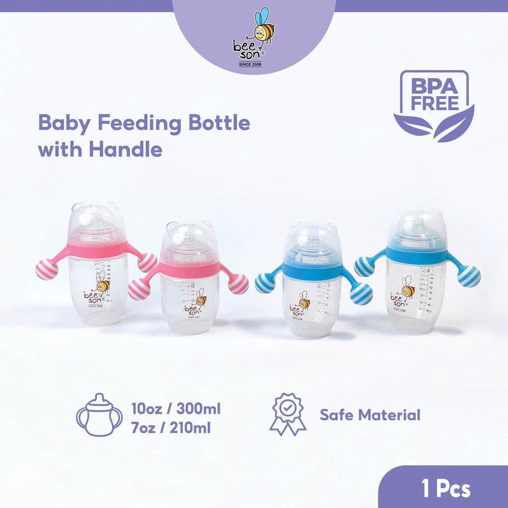 Beeson Super Wide Neck Feeding Bottle With Handle (7oz/210ml / 10oz/300ml) 80598 80599