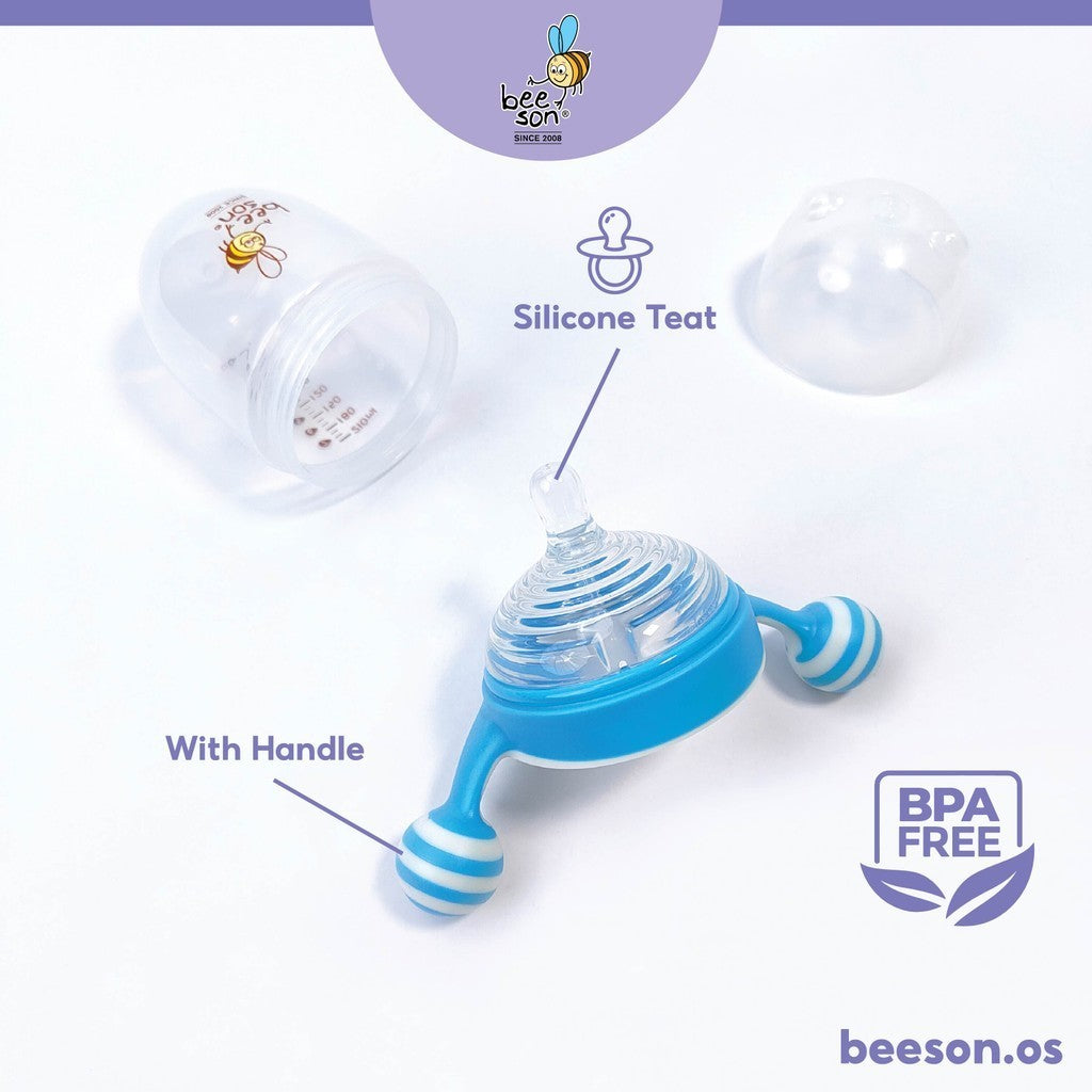 Beeson Super Wide Neck Feeding Bottle With Handle (7oz/210ml / 10oz/300ml) 80598 80599