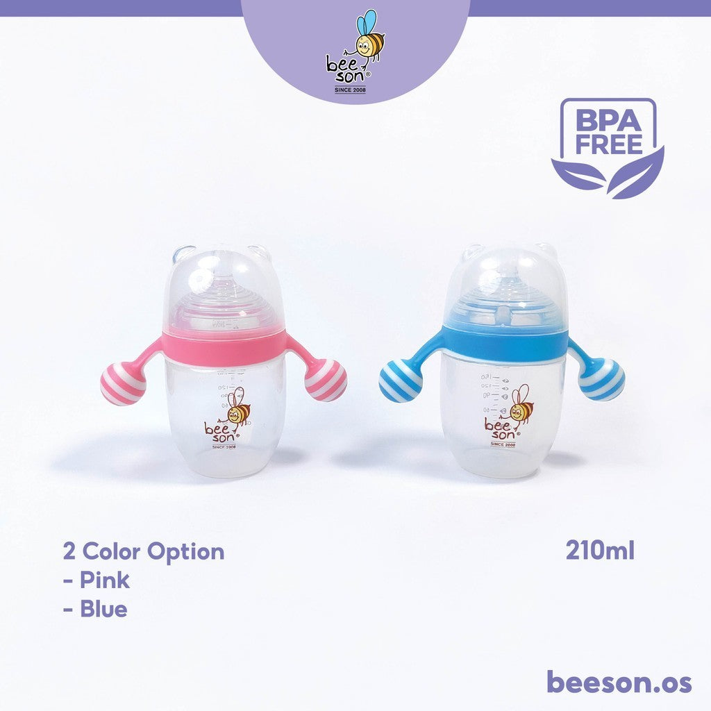 Beeson Super Wide Neck Feeding Bottle With Handle (7oz/210ml / 10oz/300ml) 80598 80599