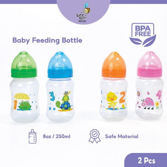 Beeson 8oz/250ml 2in1 Wide Neck Feeding Bottle 80574