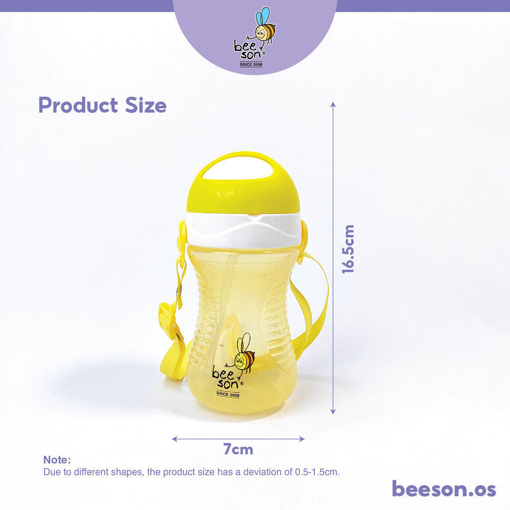 Beeson 400ml Kids Water Bottle With Straw 85845