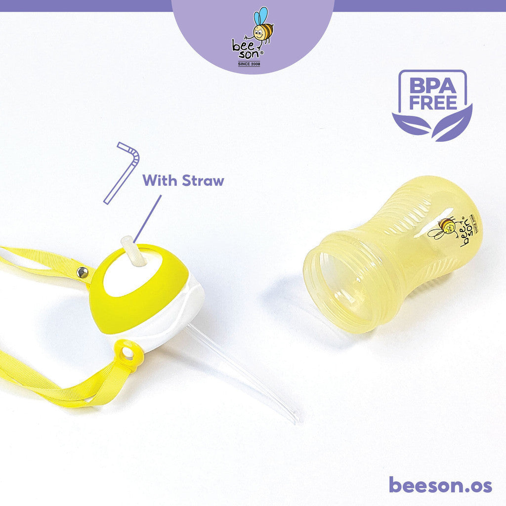 Beeson 400ml Kids Water Bottle With Straw 85845