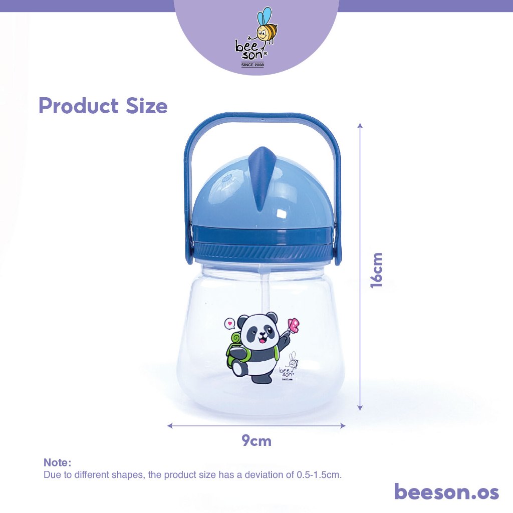 Beeson 350ml Kids Water Bottle With Handle & Straw 85839