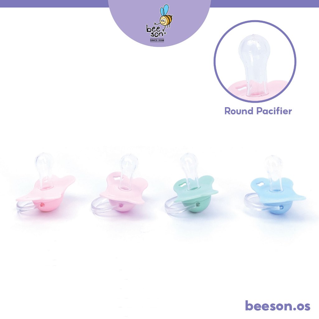 Beeson Soft Silicone Round Head Baby Soother 80243A