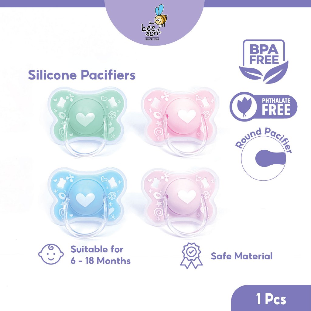 Beeson Soft Silicone Round Head Baby Soother 80241B