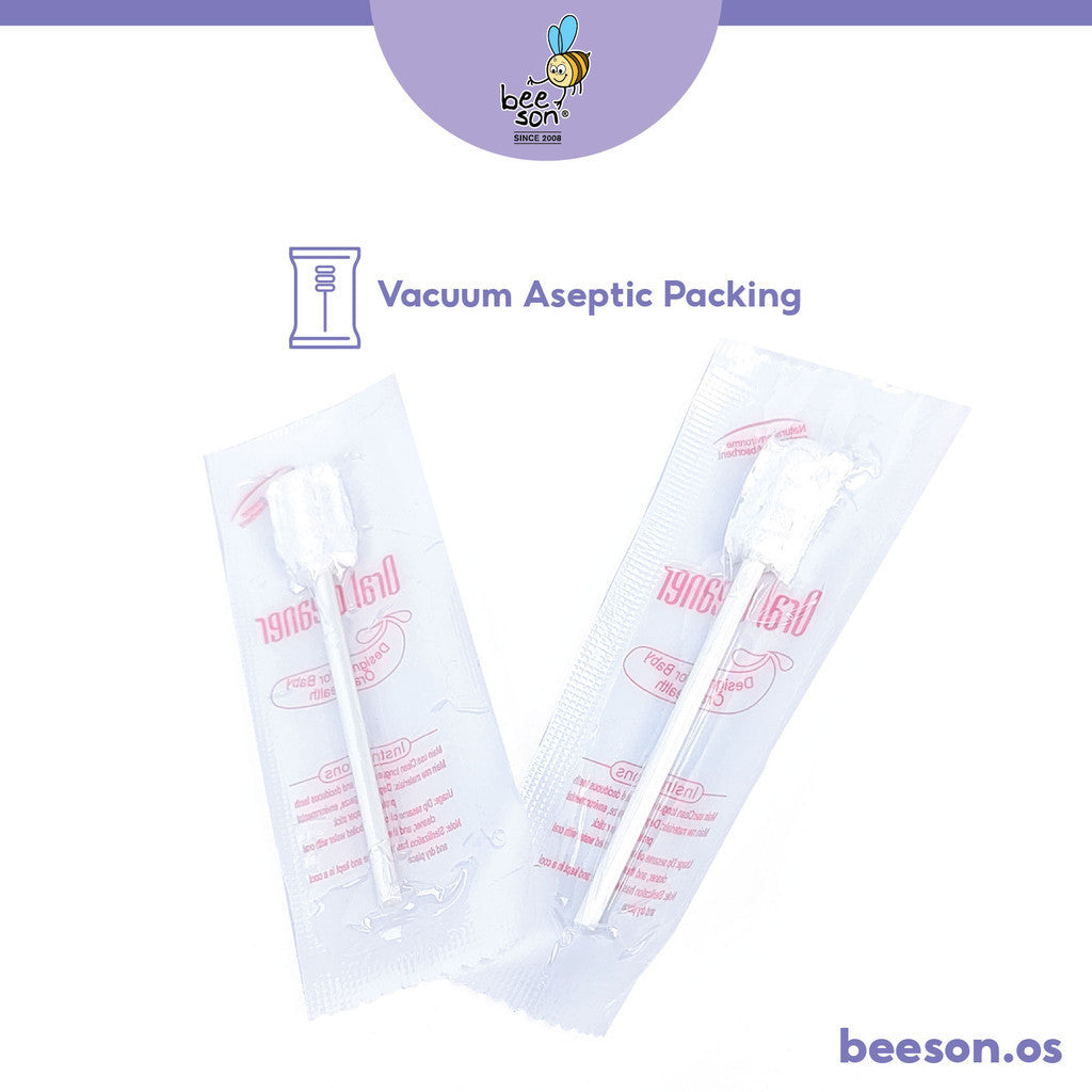 Beeson Baby Oral Cleaner Cotton Swab Set 30's 81131