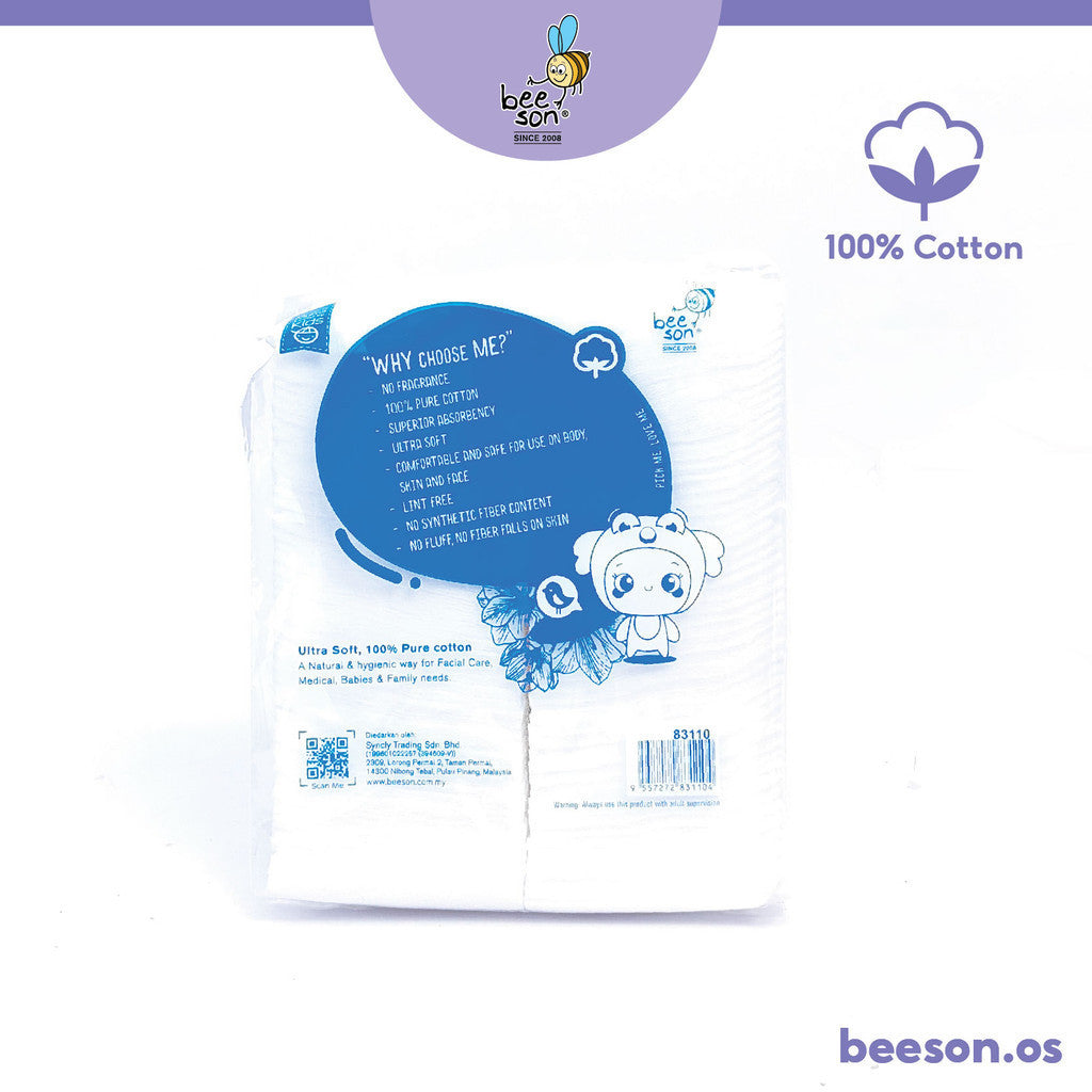 Beeson Baby Facial Cotton Pad (100 Pcs) / Kapas Muka 83110