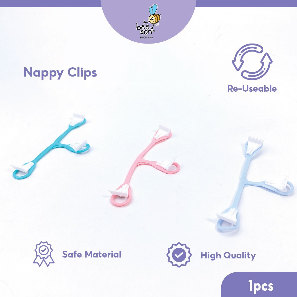 Beeson 3in1 Baby Safety Nappy Clip 81213