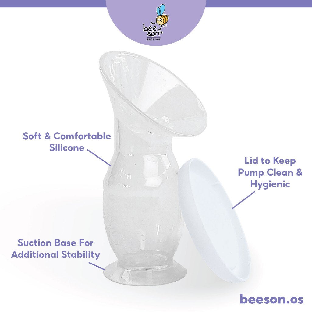 Beeson Silicone Manual Breast Pump With Suction Base 80782