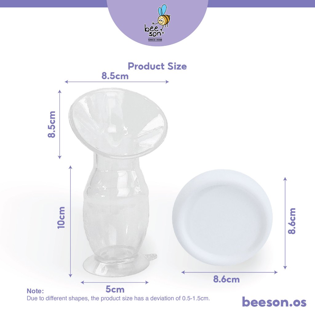 Beeson Silicone Manual Breast Pump With Suction Base 80782