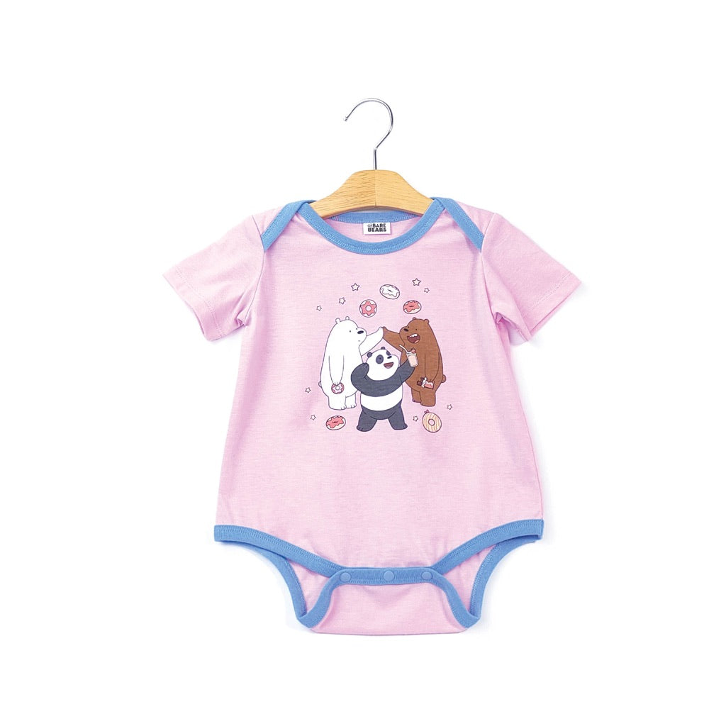 We Bare Bears Baby Girl Onesie Short Sleeve Bodysuit 30009 30021