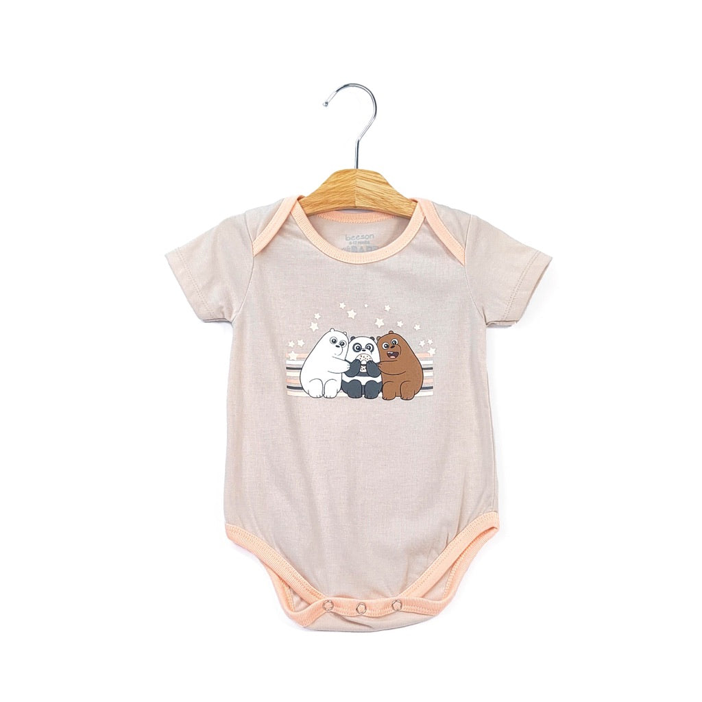 We Bare Bears Baby Girl Onesie Short Sleeve Bodysuit 30031 30044