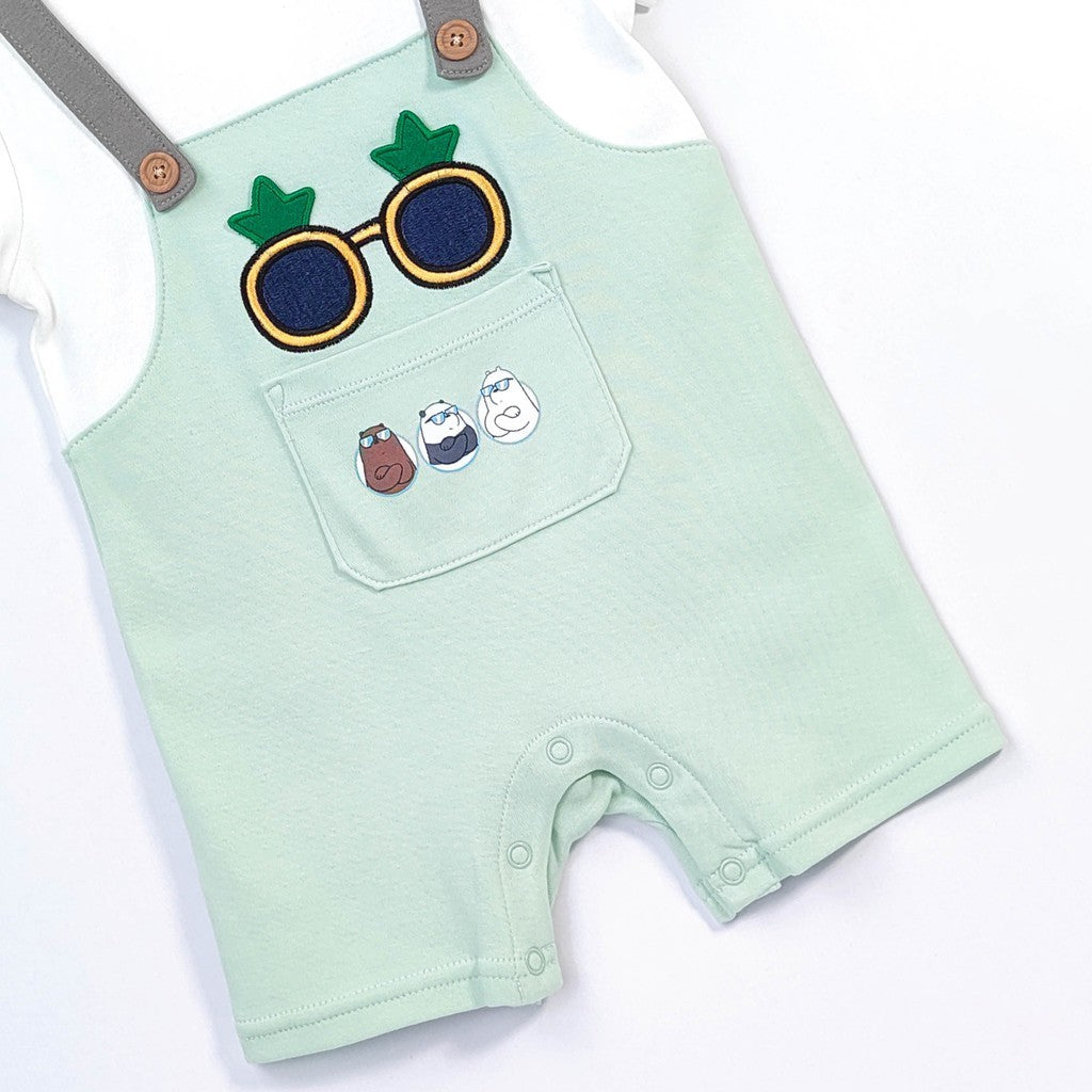 We Bare Bears Baby Boy Short Sleeve Romper 30286