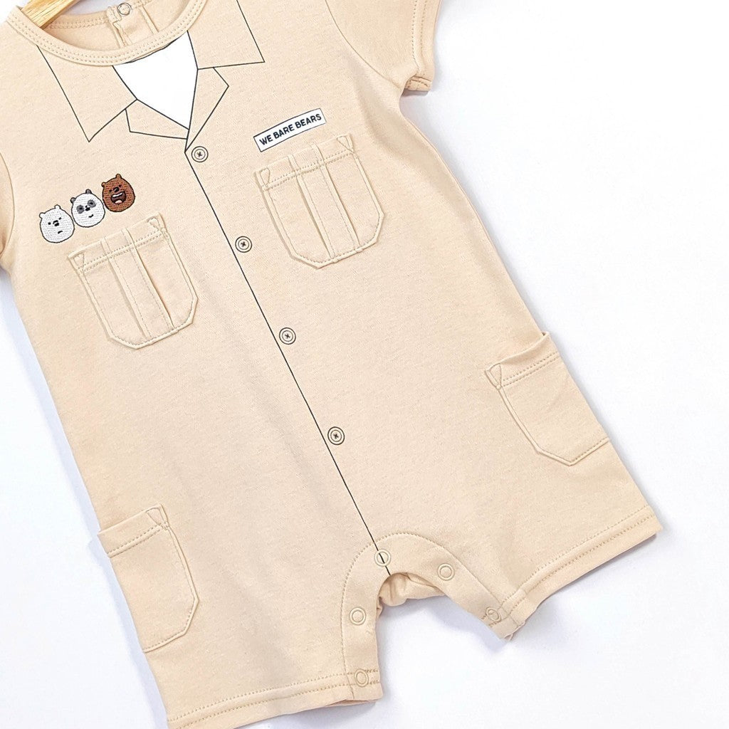 We Bare Bears Baby Boy Short Sleeve Romper 30284