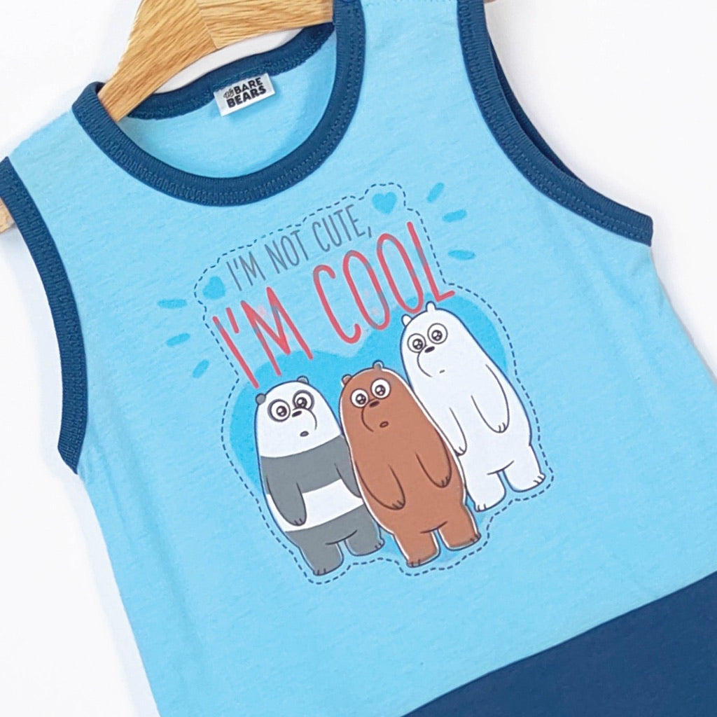 We Bare Bears Baby Boy Sleeveless Romper 30451