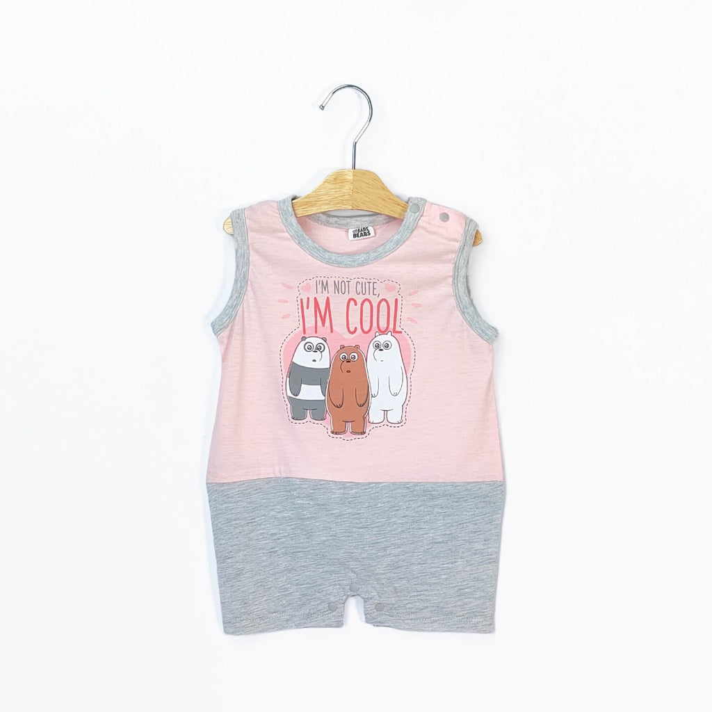 We Bare Bears Baby Boy Sleeveless Romper 30451