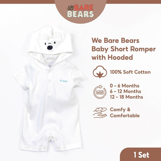 We Bare Bears Ice Bear Baby Boy / Girl Romper Hoodie 30287