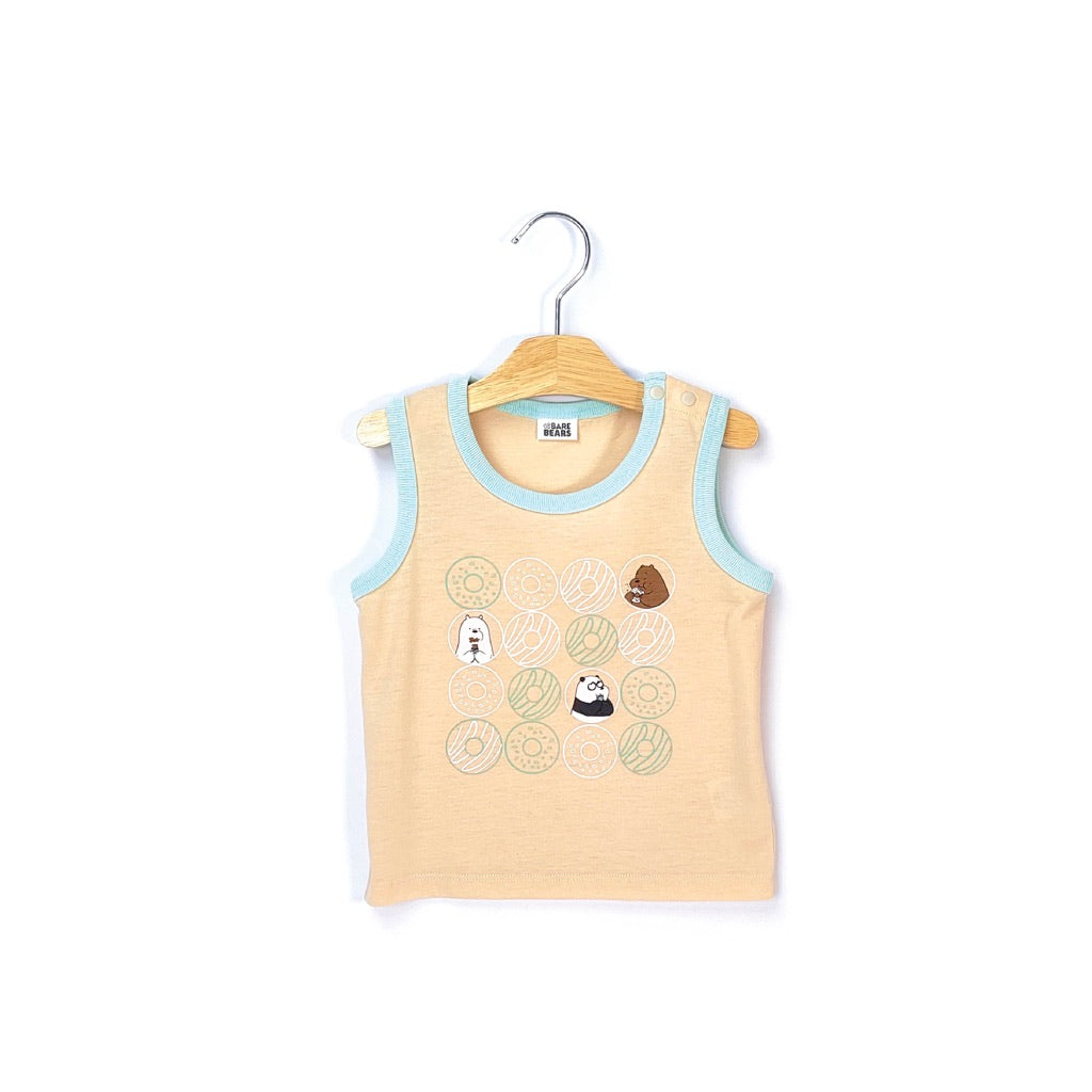 We Bare Bears Baby Boy Singlet with Short Pants Suit Set 30014