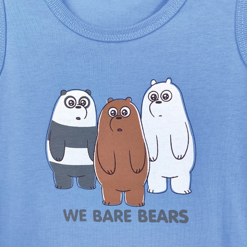 We Bare Bears Baby Boy Singlet with Short Pants Suit Set 30477