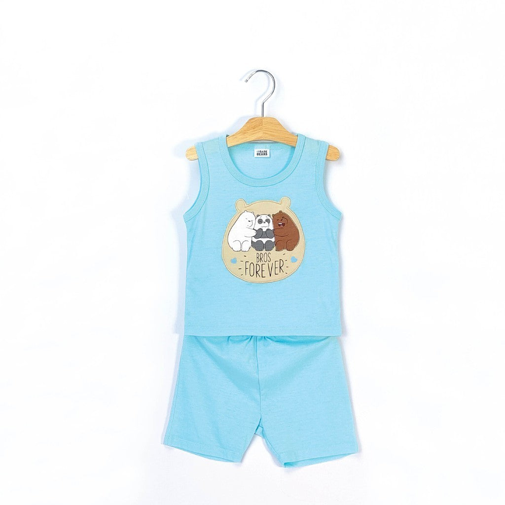 We Bare Bears Baby Boy / Girl Singlet with Short Pants Suit Set30476