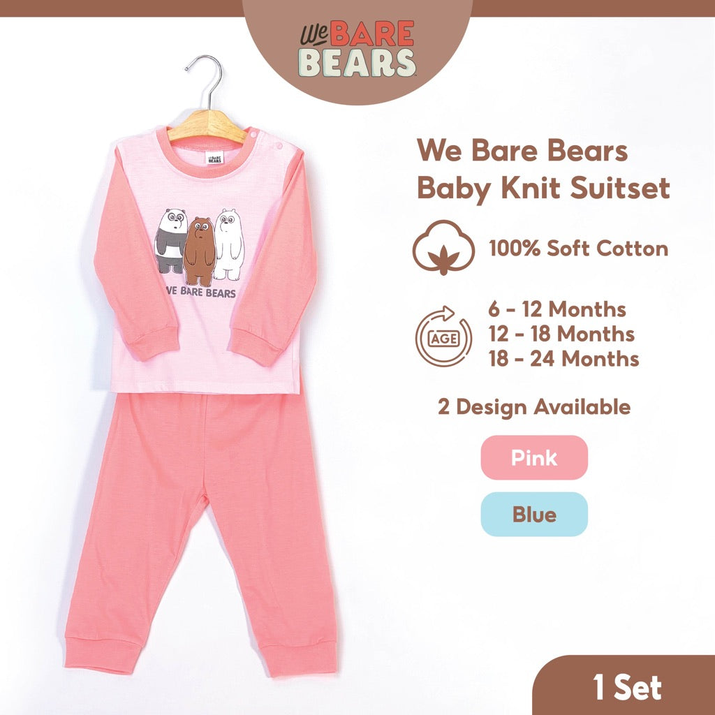 We Bare Bears Baby Boy / Girl Pyjamas Long Sleeve with Long Pants Suit Set 30471