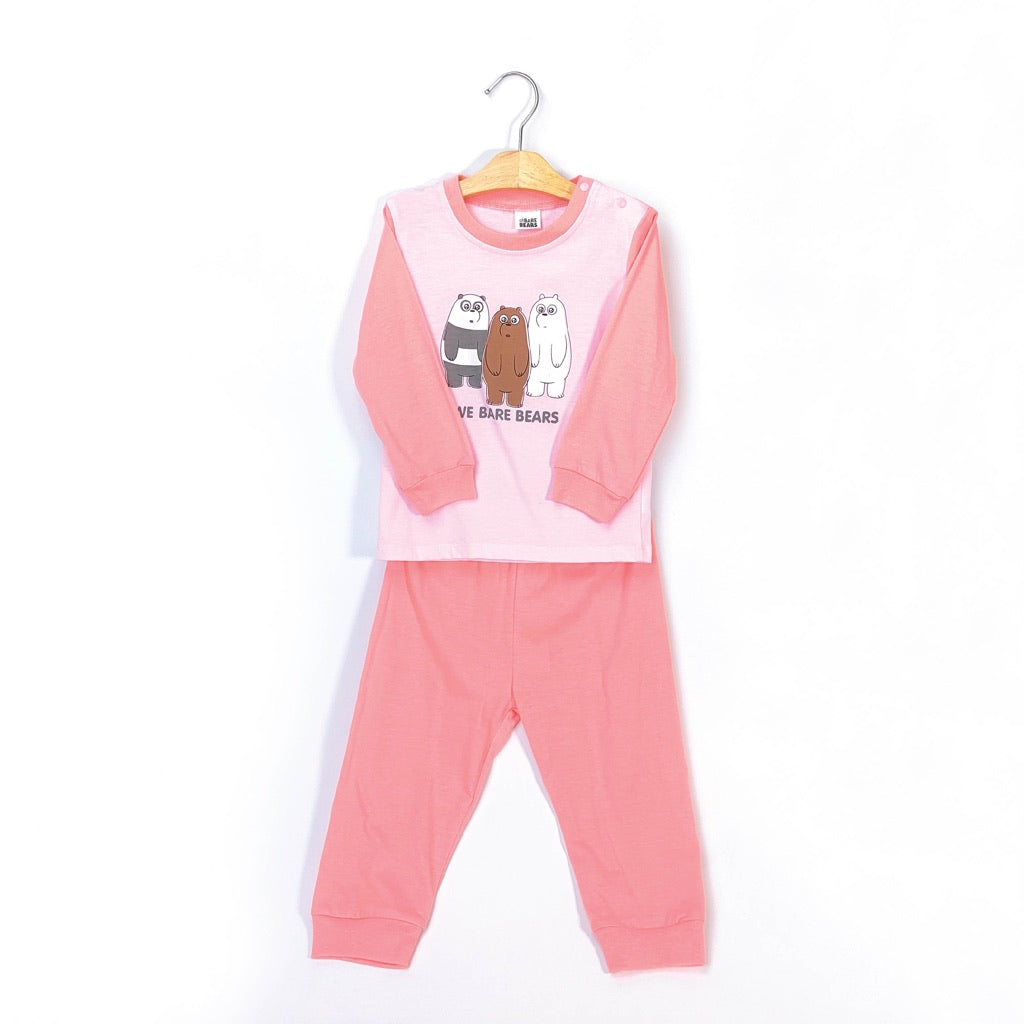 We Bare Bears Baby Boy / Girl Pyjamas Long Sleeve with Long Pants Suit Set 30471