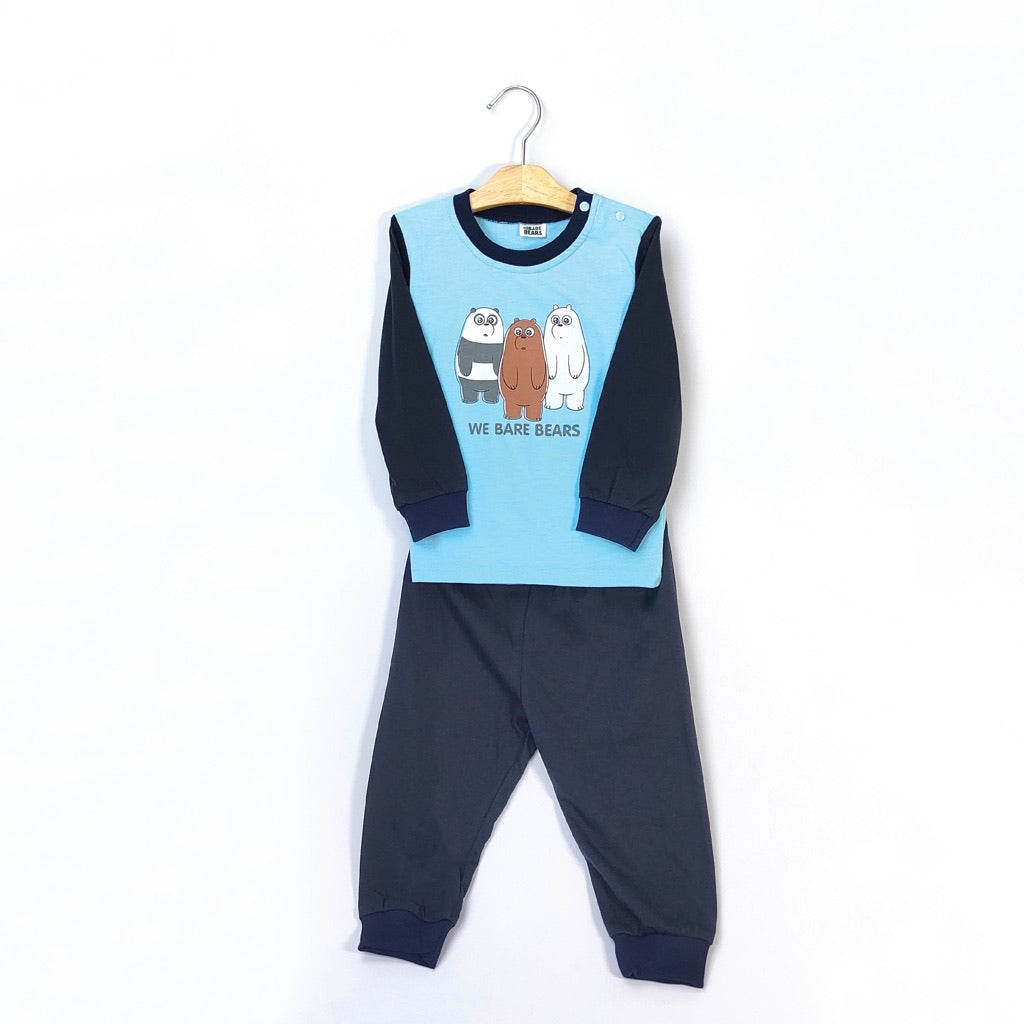 We Bare Bears Baby Boy / Girl Pyjamas Long Sleeve with Long Pants Suit Set 30471