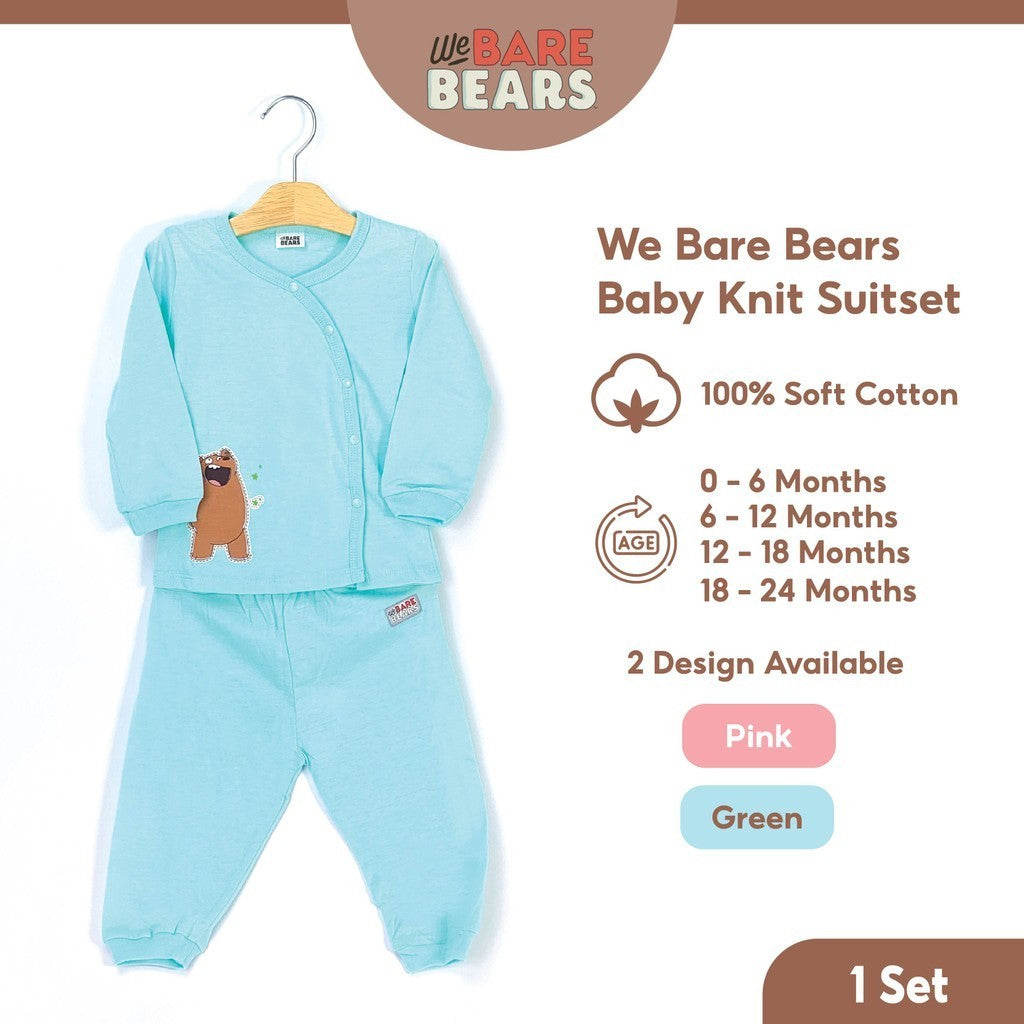 We Bare Bears Baby Boy / Girl Pyjamas Long Sleeve with Long Pants Suit Set 30104