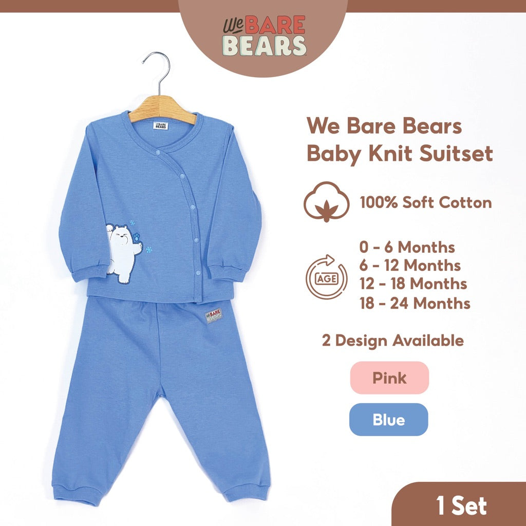 We Bare Bears Baby Boy / Girl Pyjamas Long Sleeve with Long Pants Suit Set 30103