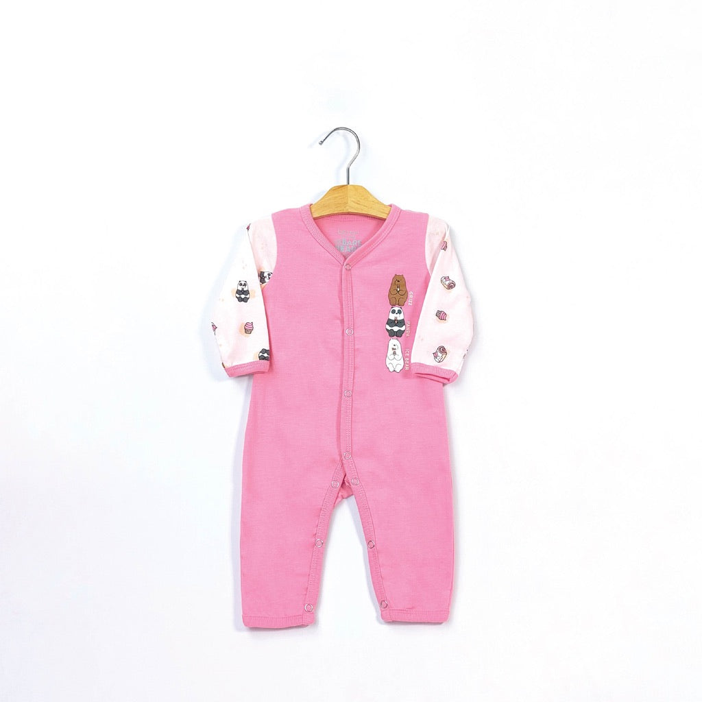 We Bare Bears Baby Girl Long Sleeve Jumpsuit 30049