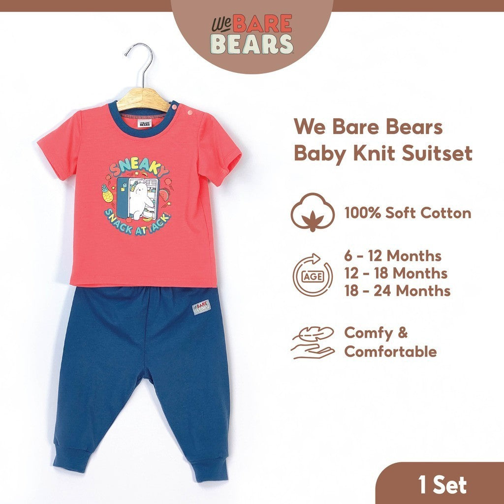 We Bare Bears Baby Boy Short Sleeve with Long Pants Suit Set 30097