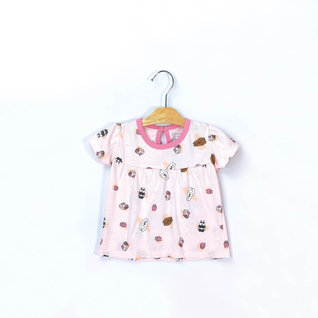 We Bare Bears Baby Girl Short Sleeve with Short Pants Suit Set 30040