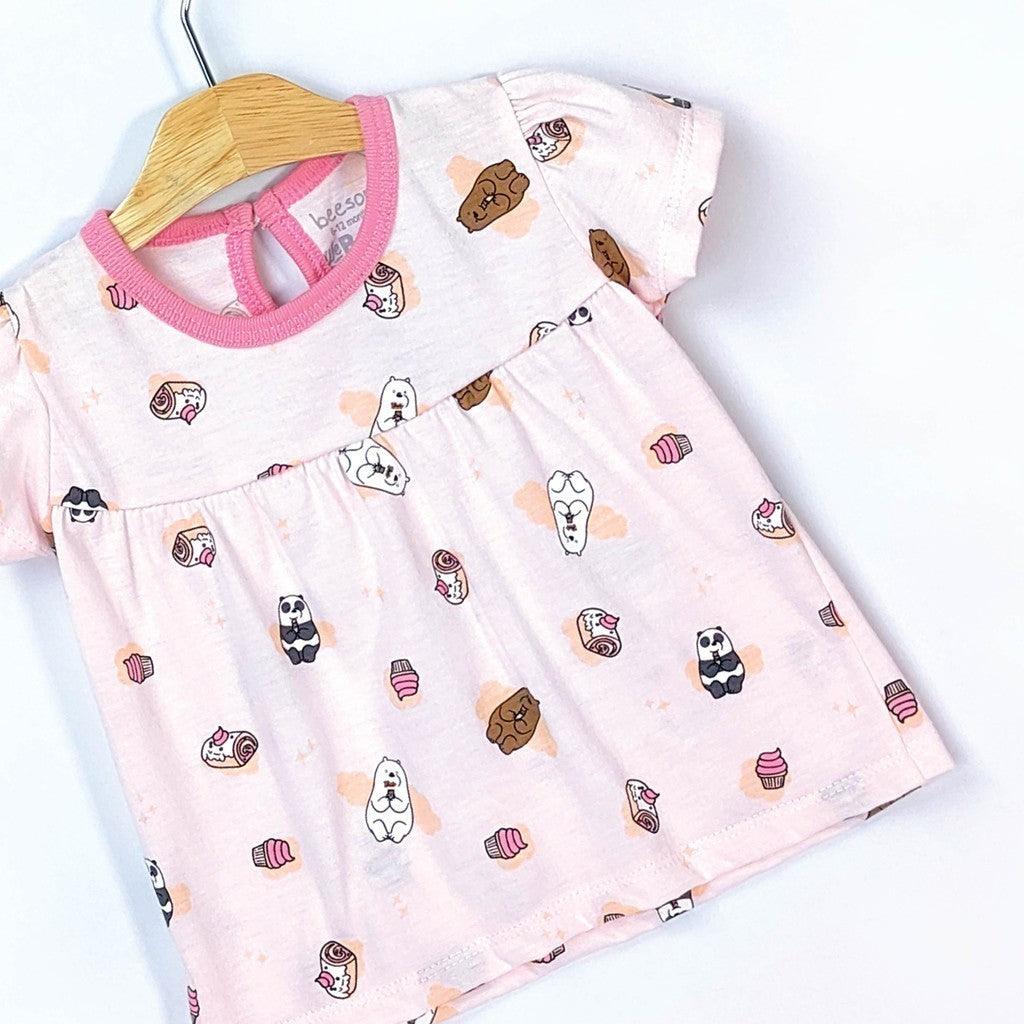 We Bare Bears Baby Girl Short Sleeve with Short Pants Suit Set 30040