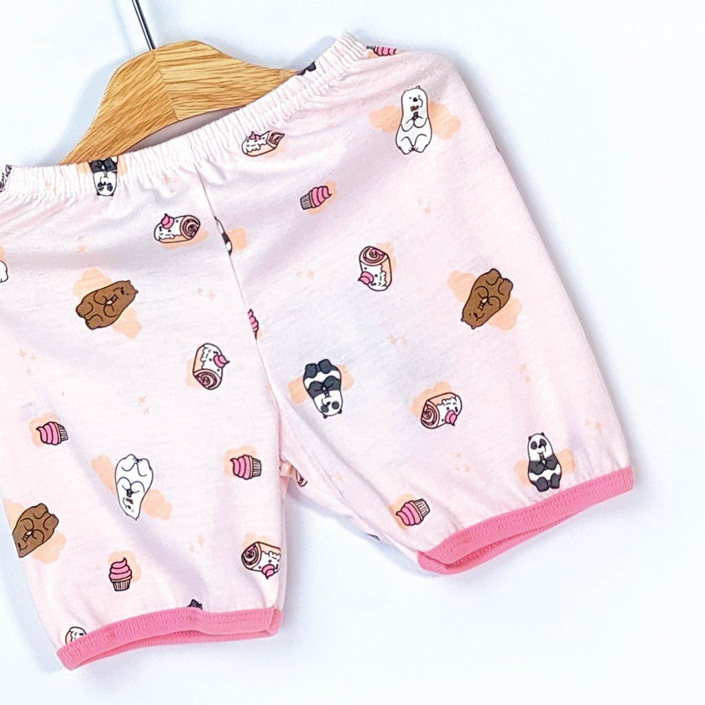 We Bare Bears Baby Girl Short Sleeve with Short Pants Suit Set 30040