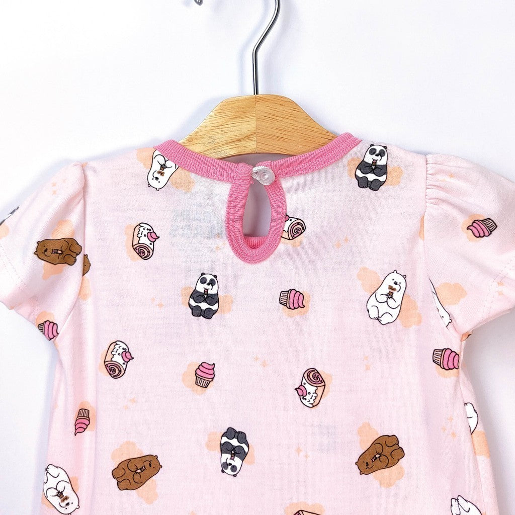 We Bare Bears Baby Girl Short Sleeve with Short Pants Suit Set 30040