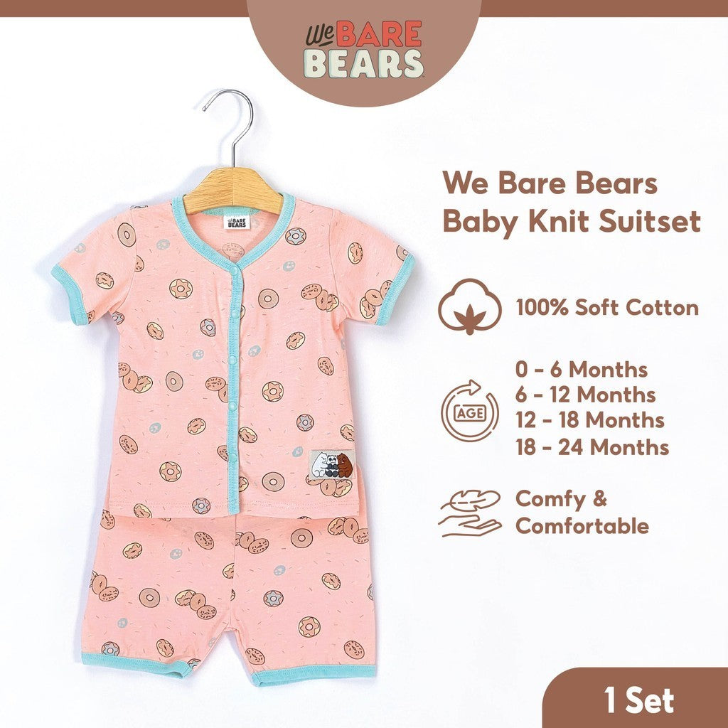 We Bare Bears Baby Boy Short Sleeve with Short Pants Suit Set 30015