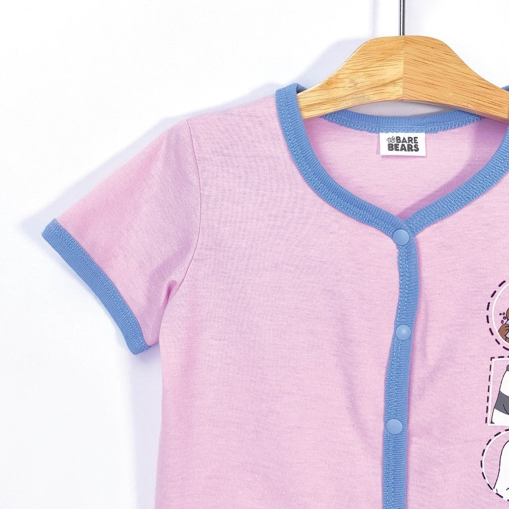 We Bare Bears Baby Girl Short Sleeve with Long Pants Suit Set 30019 30006