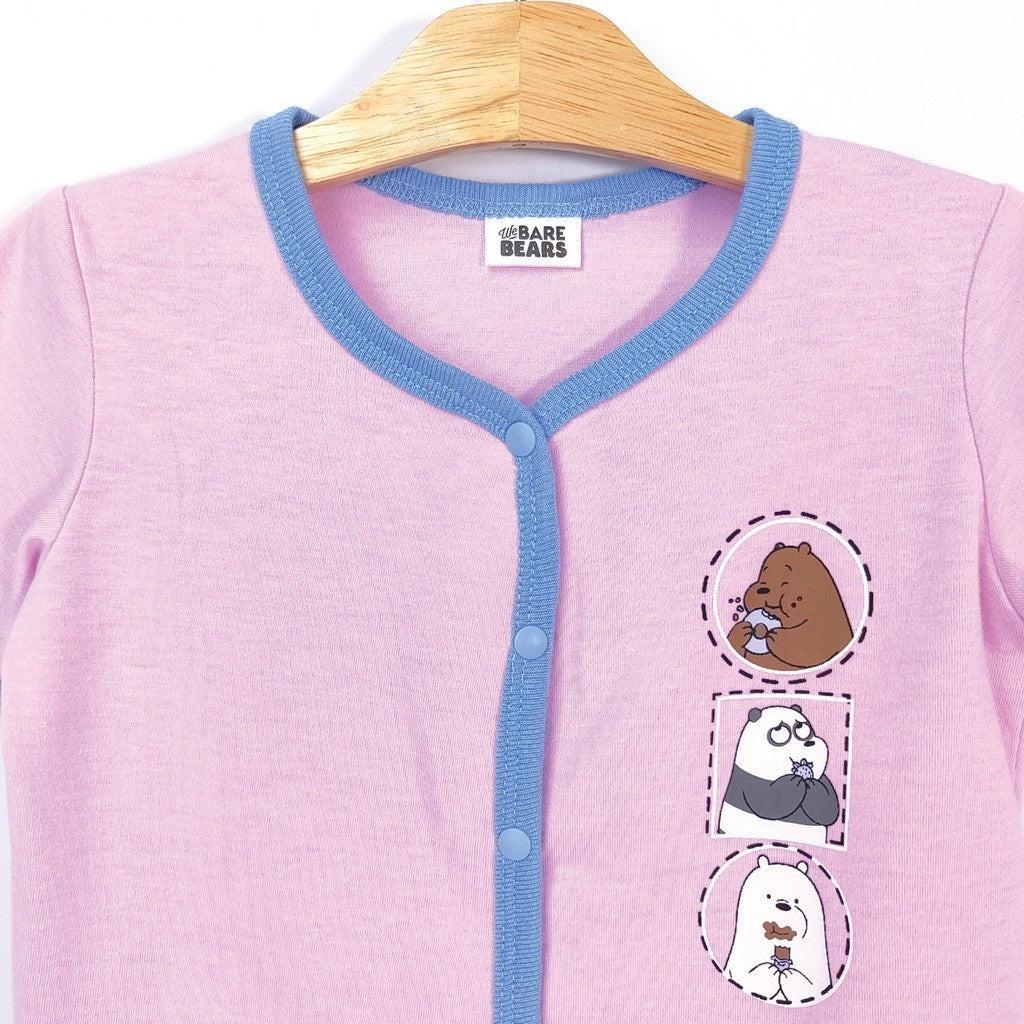 We Bare Bears Baby Girl Short Sleeve with Long Pants Suit Set 30019 30006