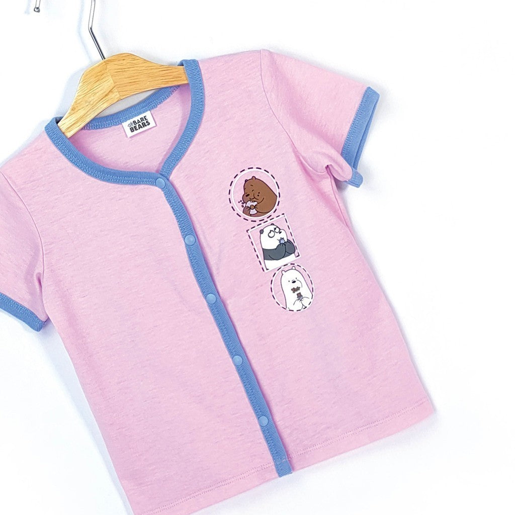 We Bare Bears Baby Girl Short Sleeve with Long Pants Suit Set 30019 30006