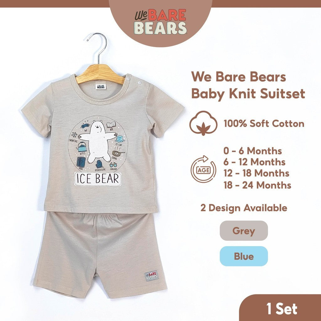 We Bare Bears Baby Boy Short Sleeve with Short Pants Suit Set 30101