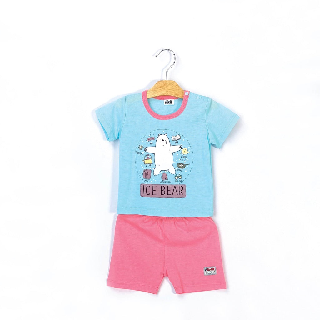 We Bare Bears Baby Boy Short Sleeve with Short Pants Suit Set 30101