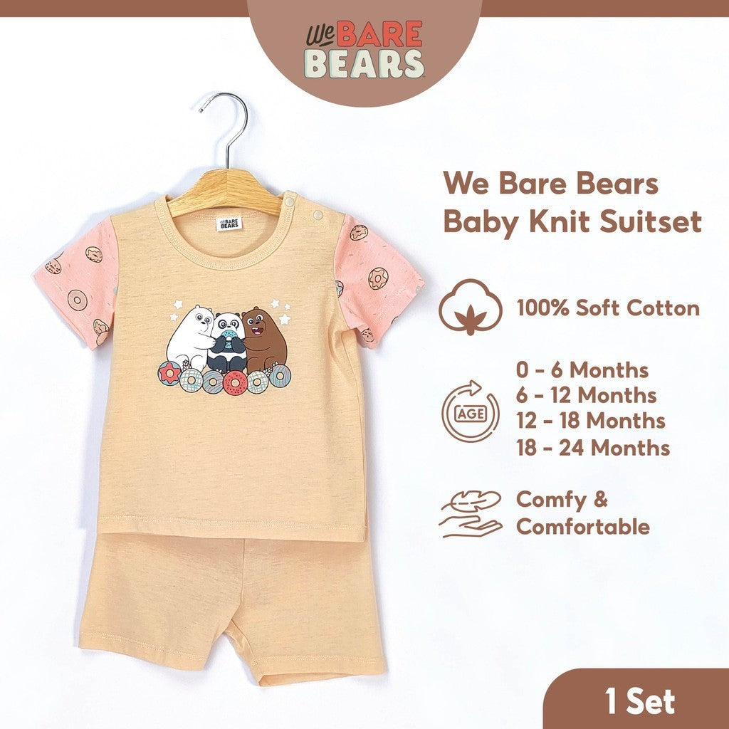 We Bare Bears Baby Boy Short Sleeve with Short Pants Suit Set 30016