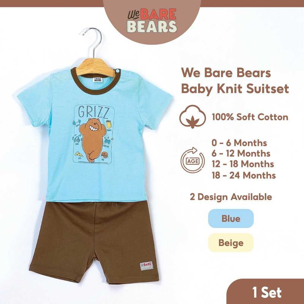 We Bare Bears Baby Boy Short Sleeve with Short Pants Suit Set 30102